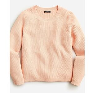 J.Crew Ribbed Stretch Crewneck Sweater Peach Color BJ580
